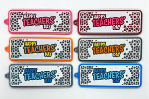 A-1 Happy Teachers' Day tag, all 6 colourways